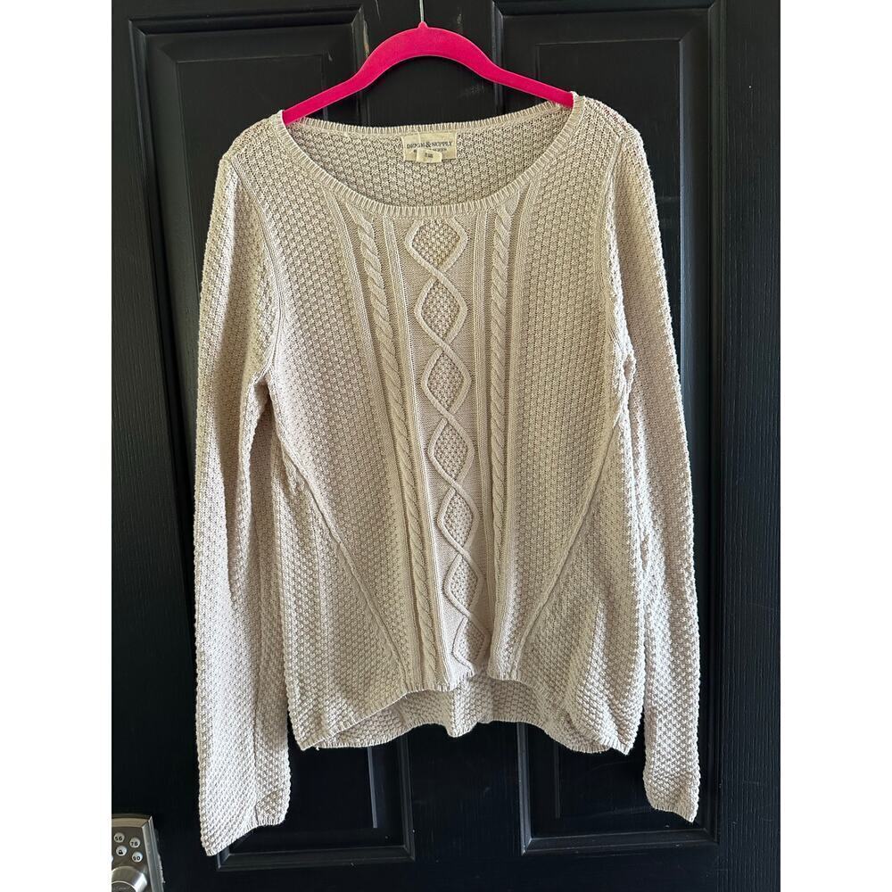 DENIM & SUPPLY Ralph Lauren Women's Cotton linen Knit Sweater Size Medium